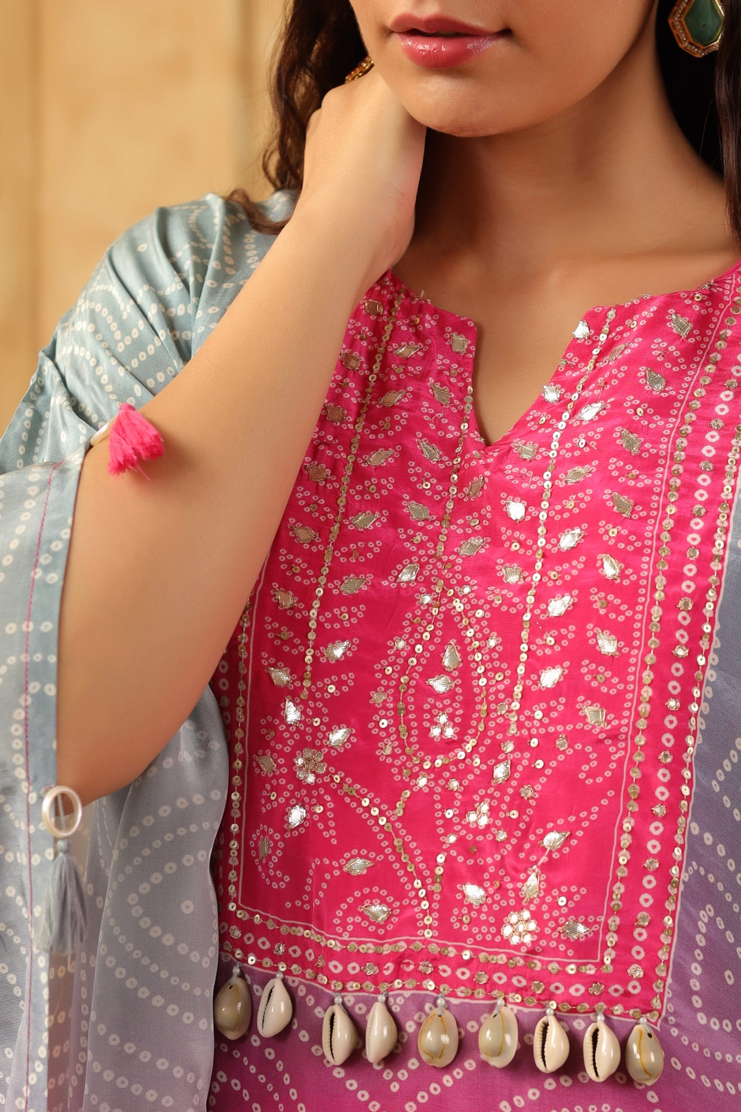 Ocean Rose Ombre Kaftan Set