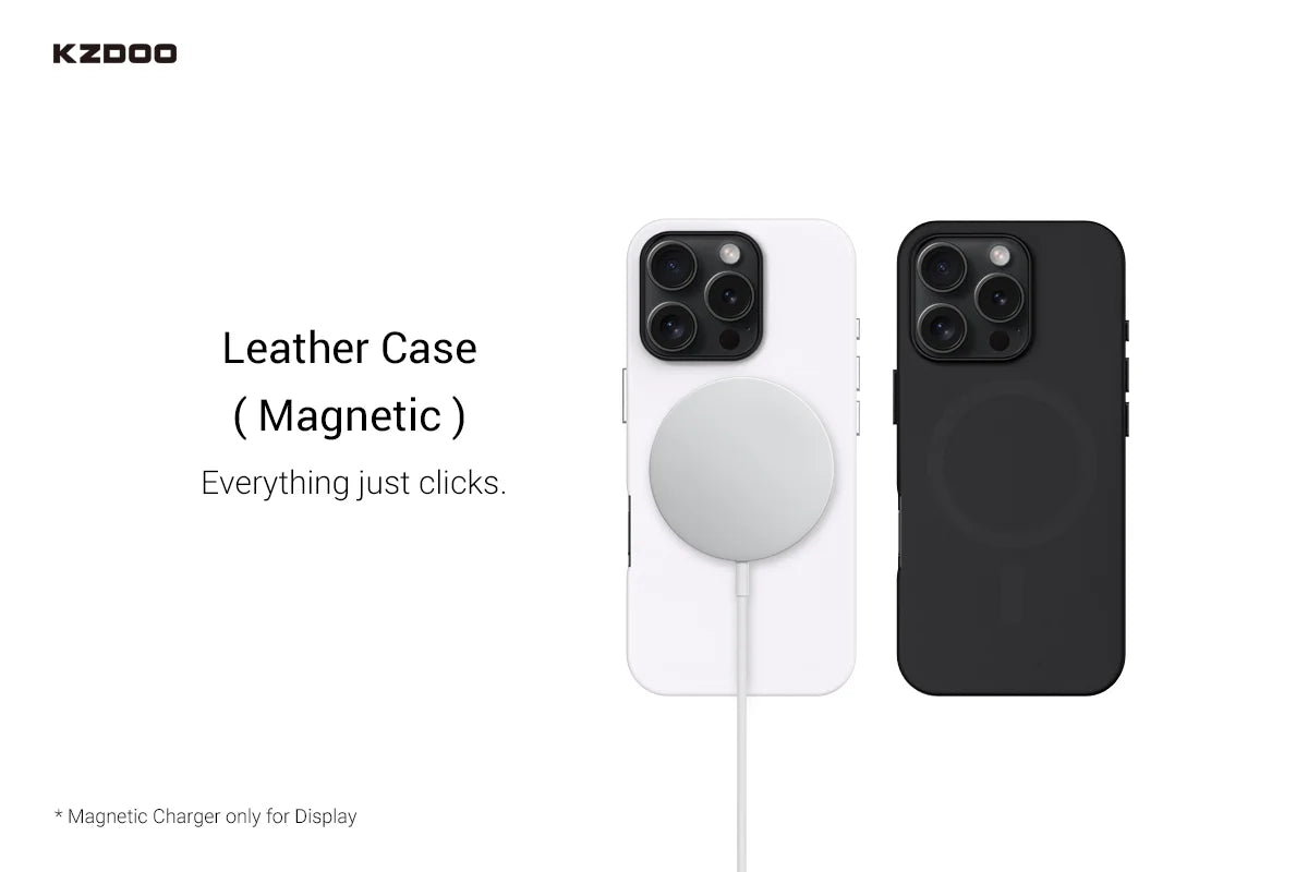 iPhone 16 Pro – Mag Noble Collection Leather Case