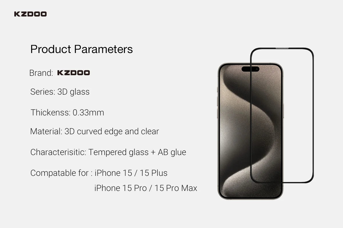 iPhone 15 Series – Scratch Guard 3D Glass