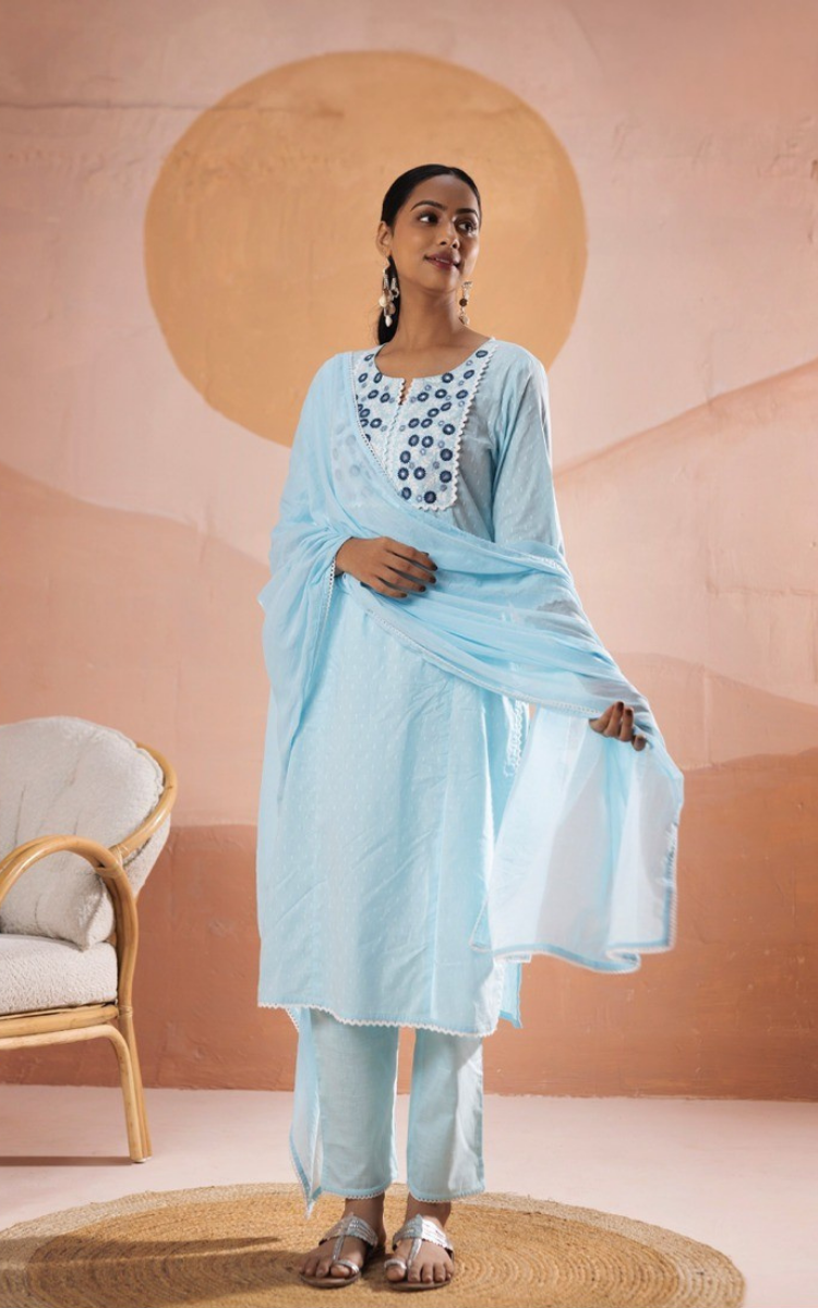 Aqua Mist Kurta Set