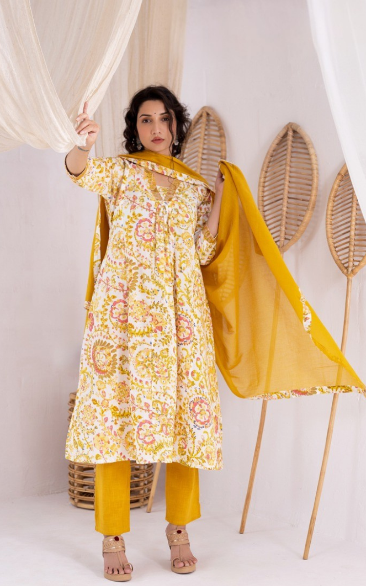 Marigold Aura Kurta Set