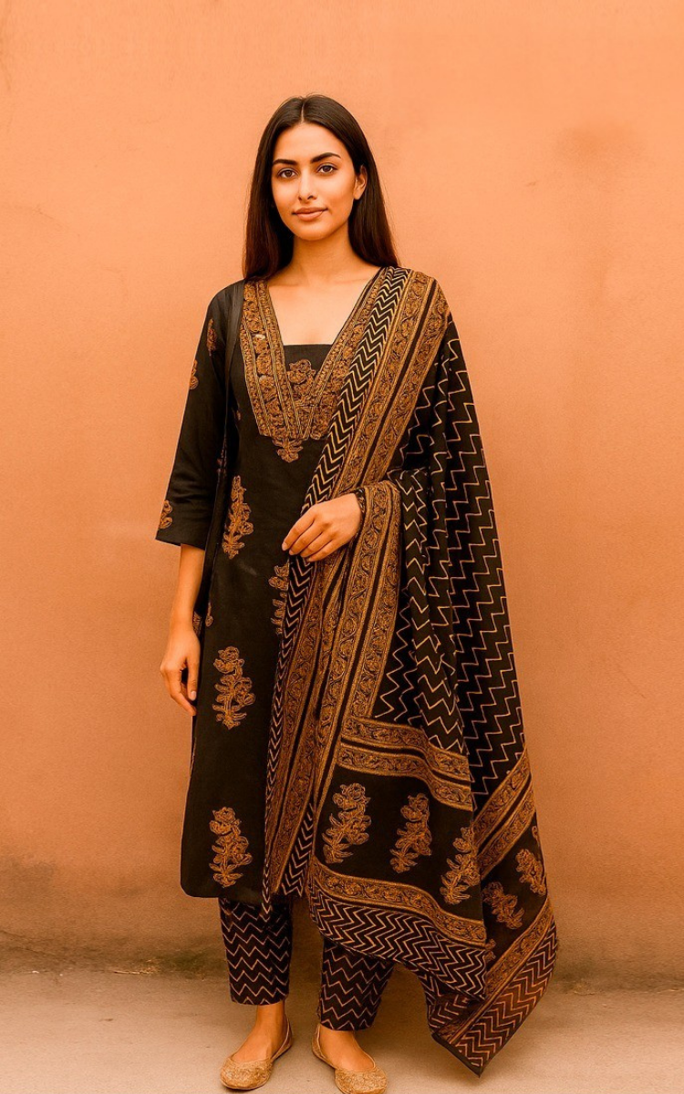 Ebony Royalty Kurta Set