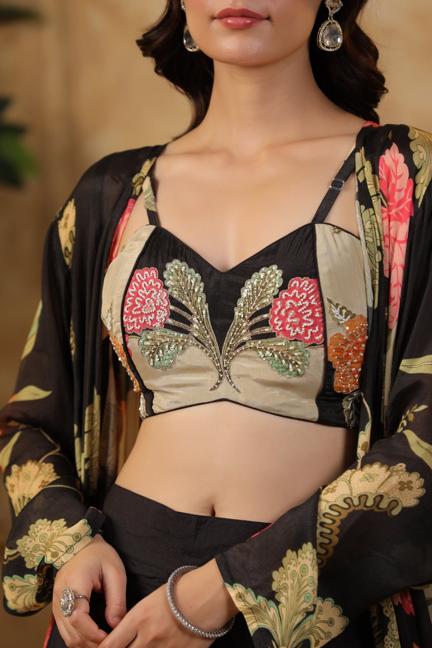 Midnight Bloom Drape Set