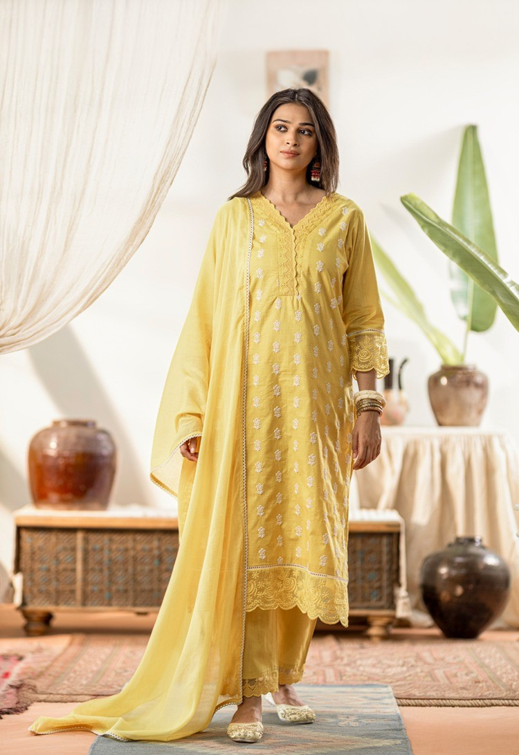 Sunlit Marigold Kurta Set