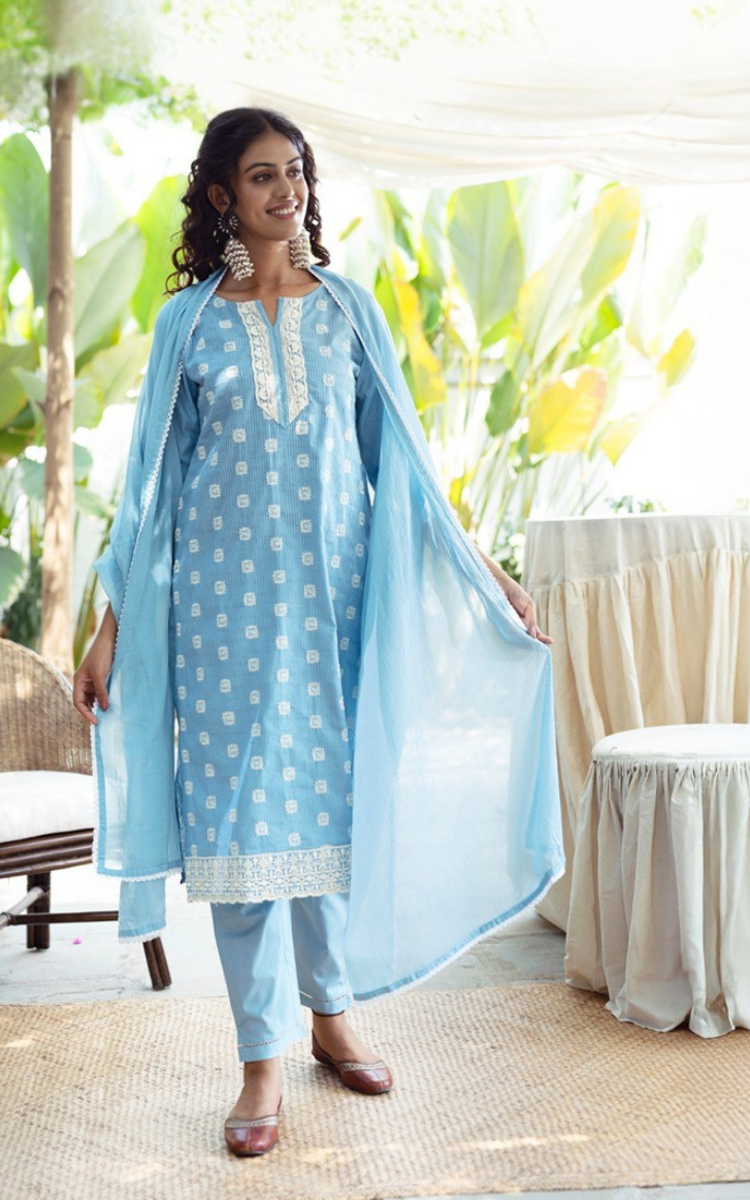 Blue Serenity Kurta Set
