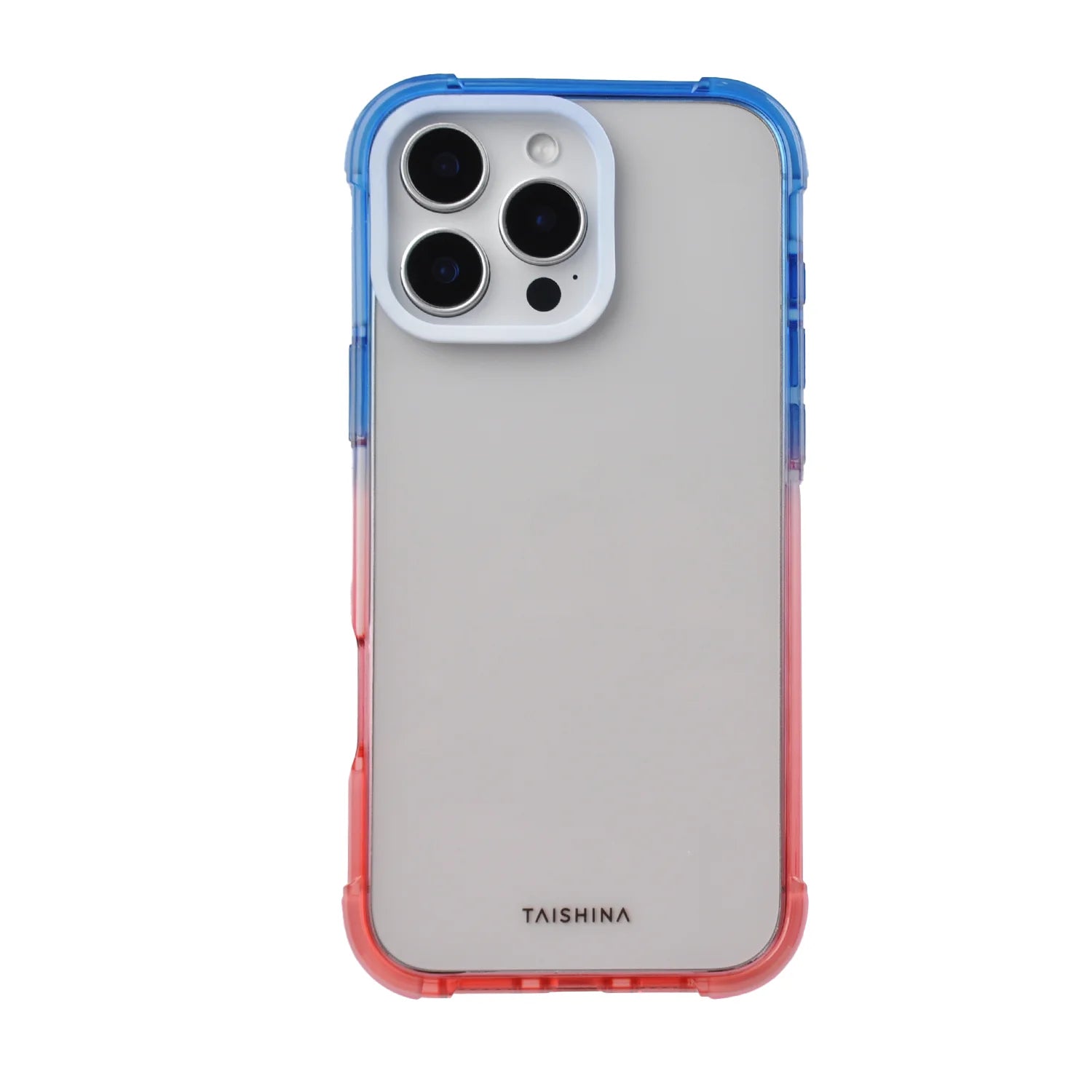 iPhone 16 Promax – Tank Case Gradient (Blue+Pink)Border