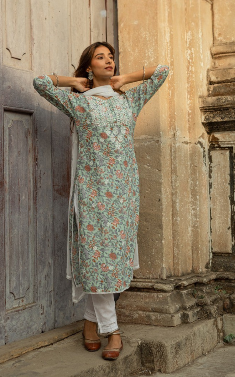 Sage Garden Kurta Set