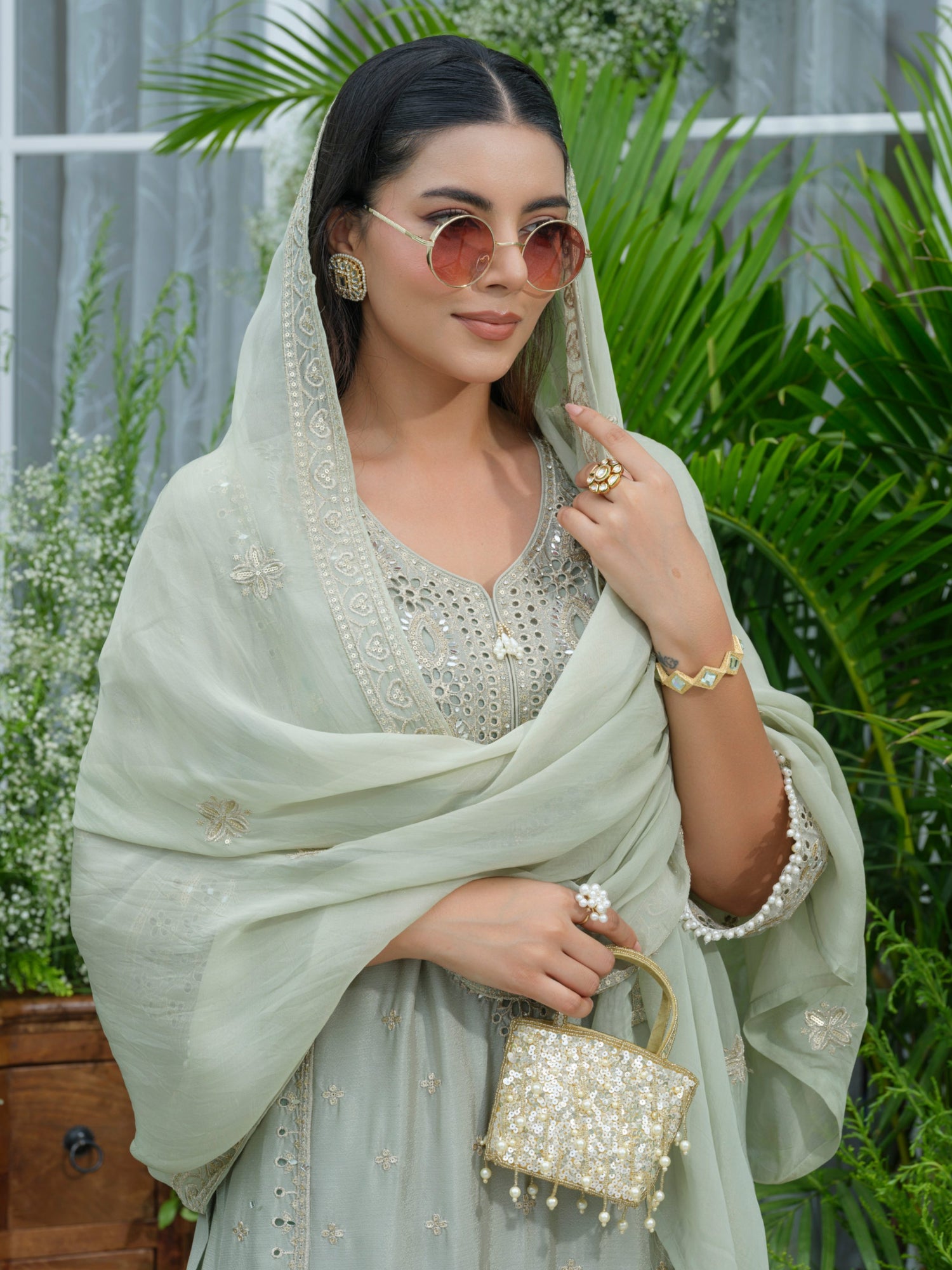 Sage Bloom Mirror Work Ensemble