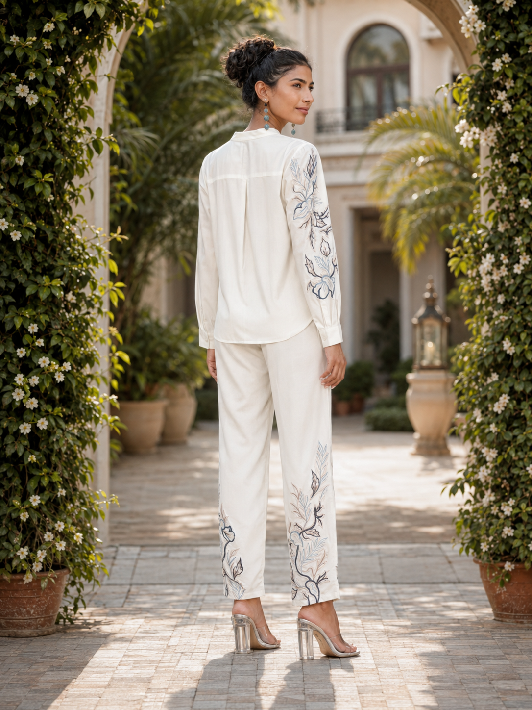 White Chroma Bloom Co-ord Set