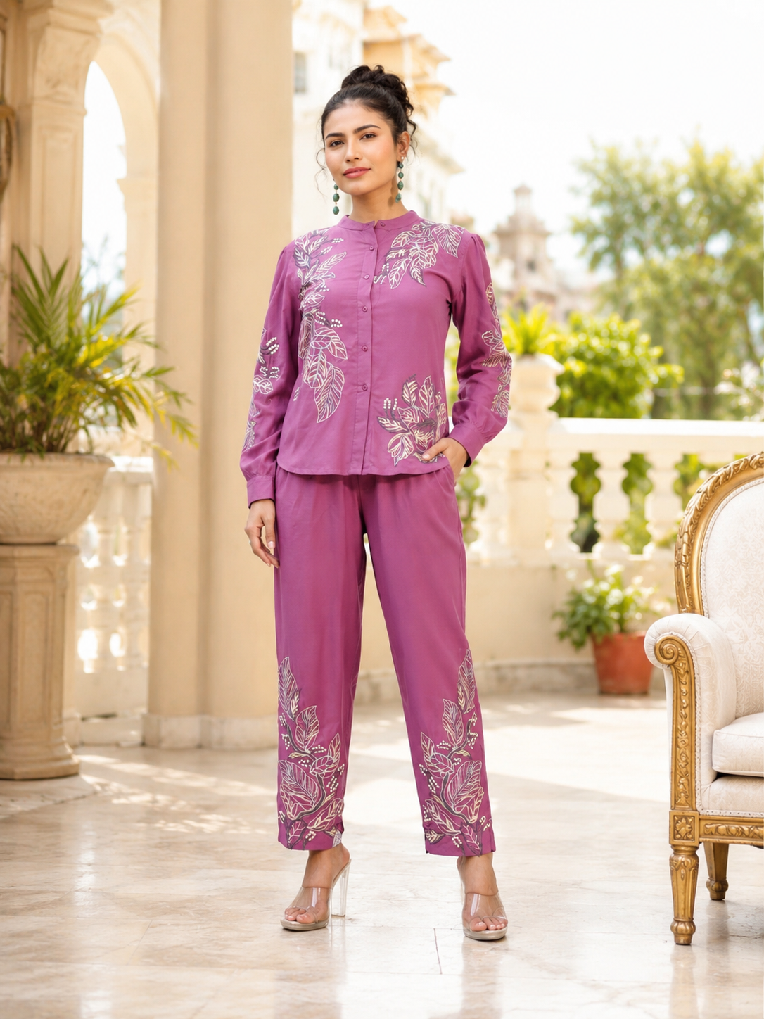 Pink Chroma Bloom Co-ord Set