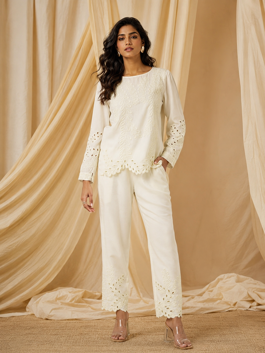 Classic Stitch Work Co-ord Set