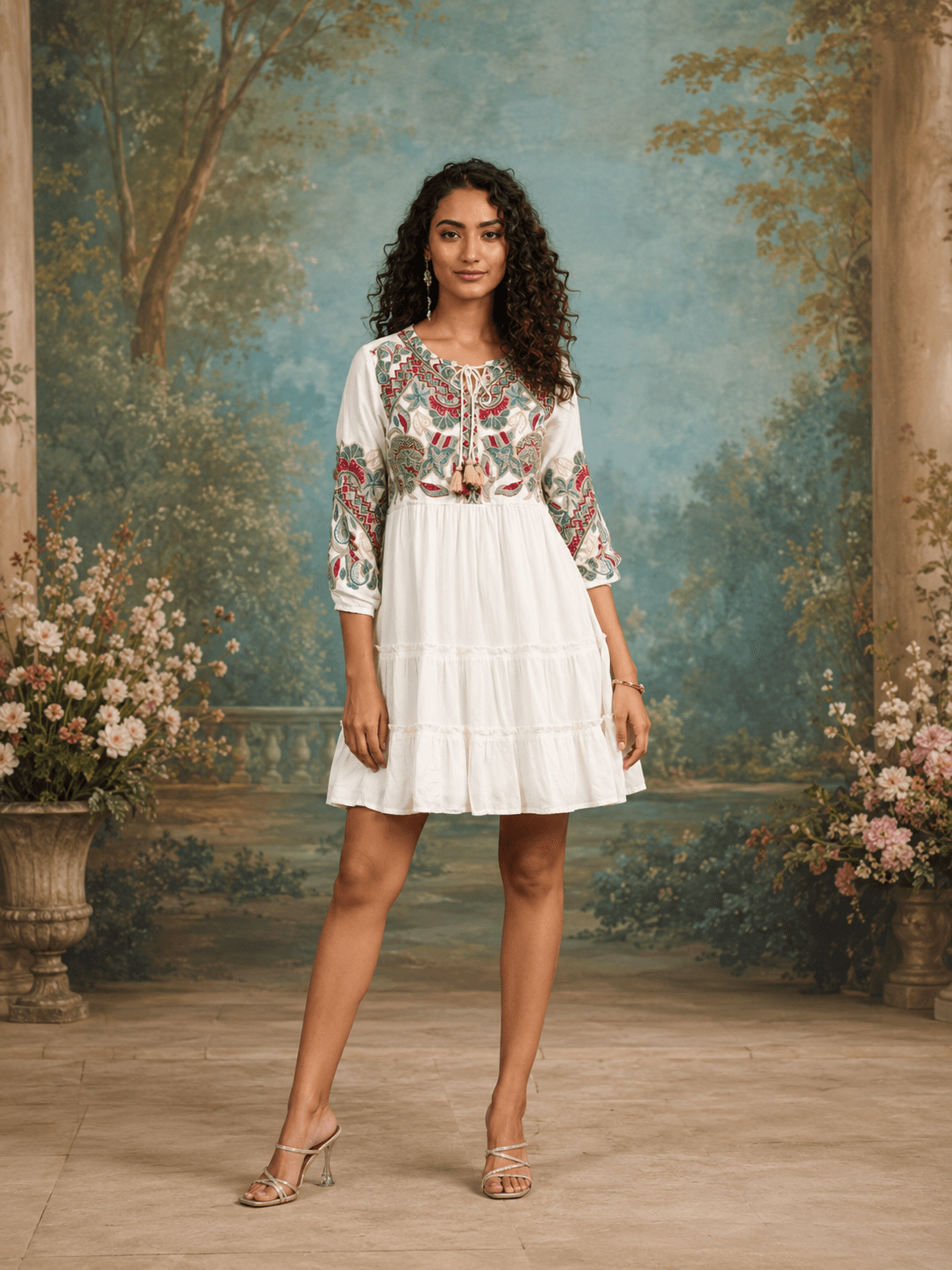 Soft Bloom One Piece(Above knee length)