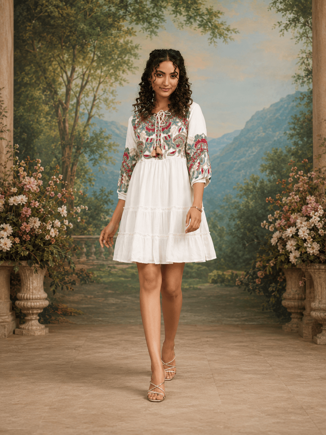 Soft Bloom One Piece(Above knee length)