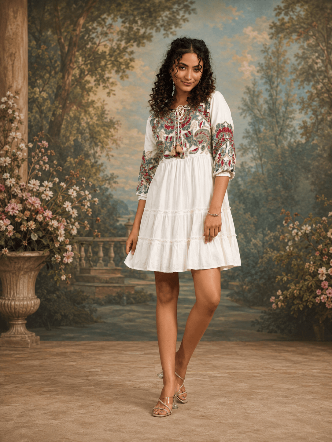 Soft Bloom One Piece(Above knee length)
