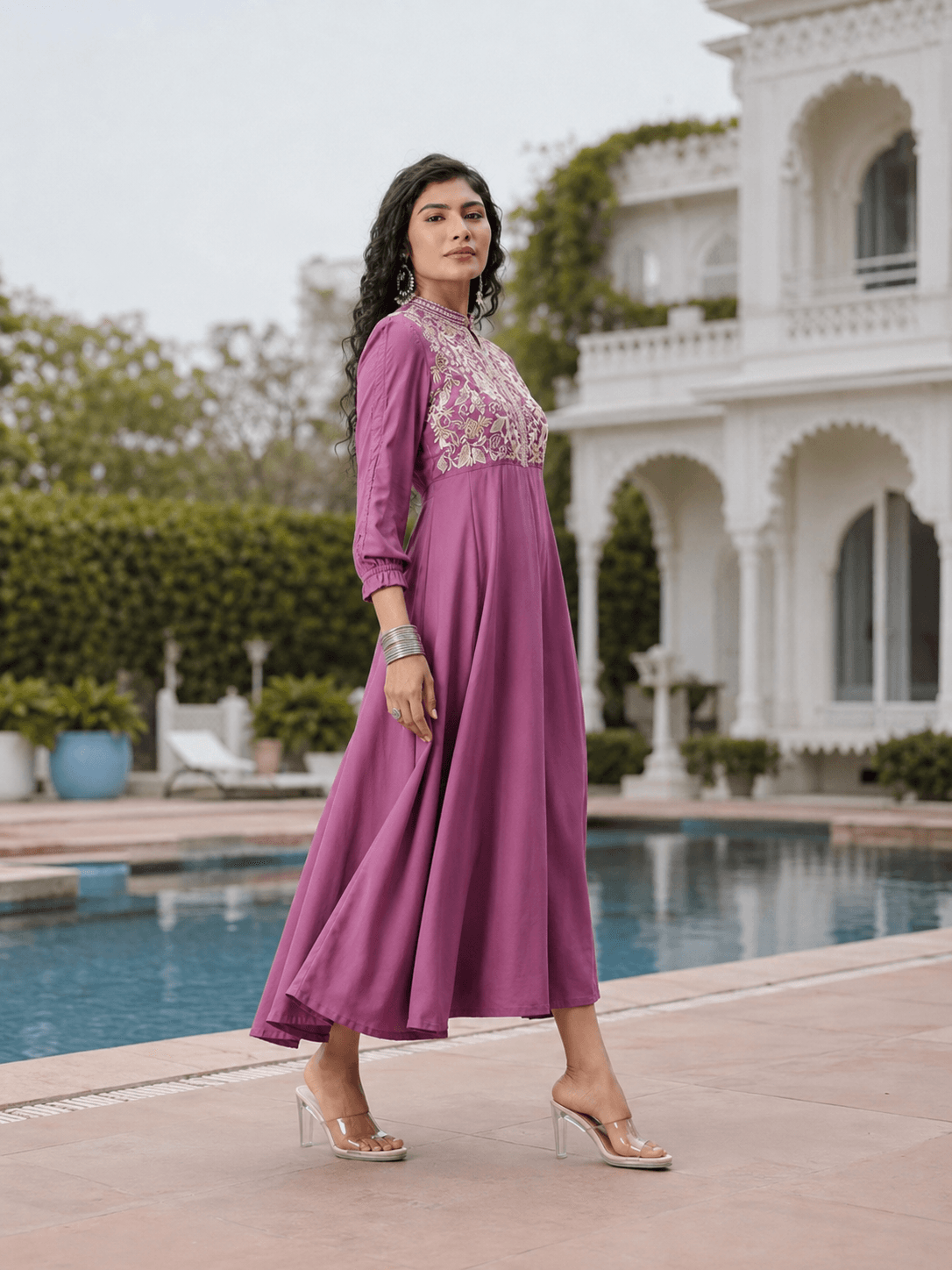 Pink Serene Grace One Piece(Ankle length)