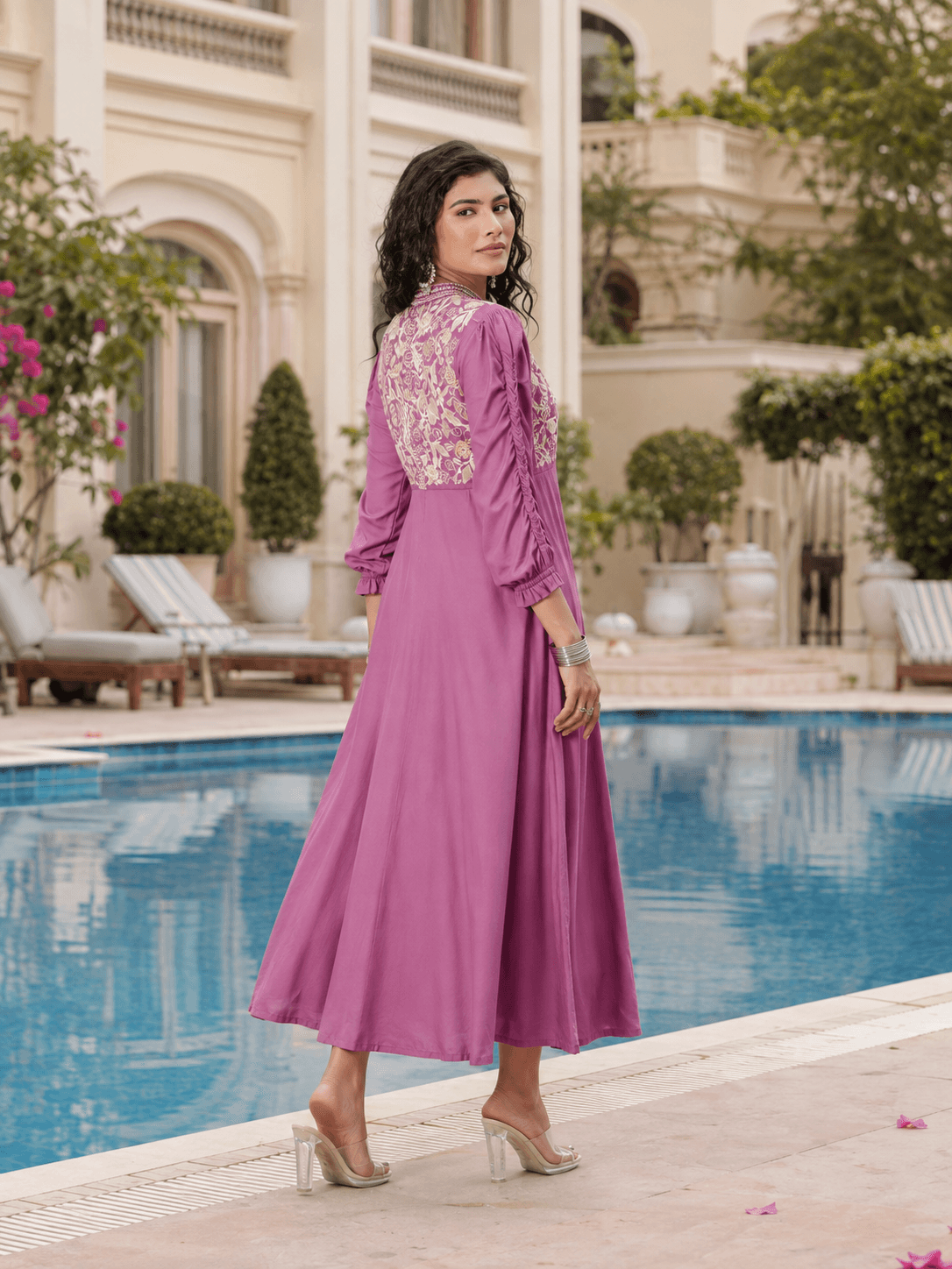 Pink Serene Grace One Piece(Ankle length)