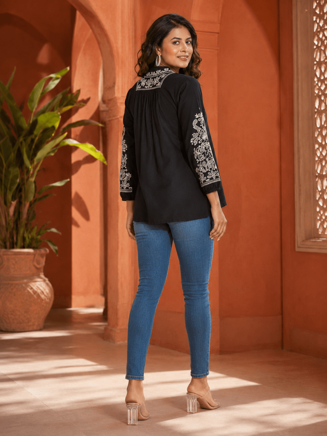 Black Ethnic Whisper Tunic