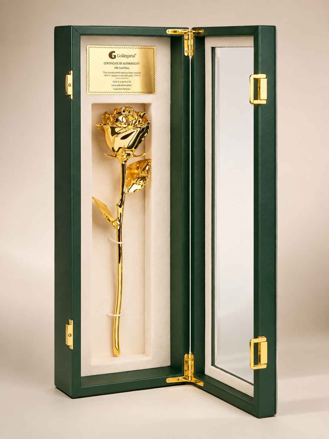 24k Gold Rose – in Luxury window pane gift case