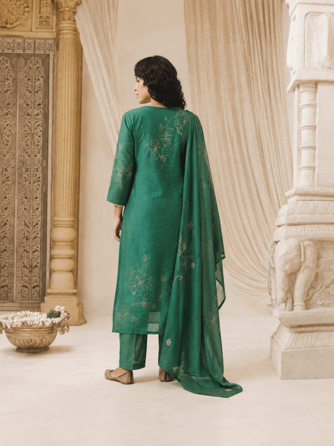 Emerald Gulzar Dupatta Set