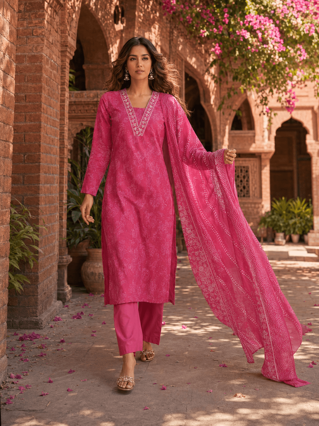 Rani Meher Printed Dupatta Set