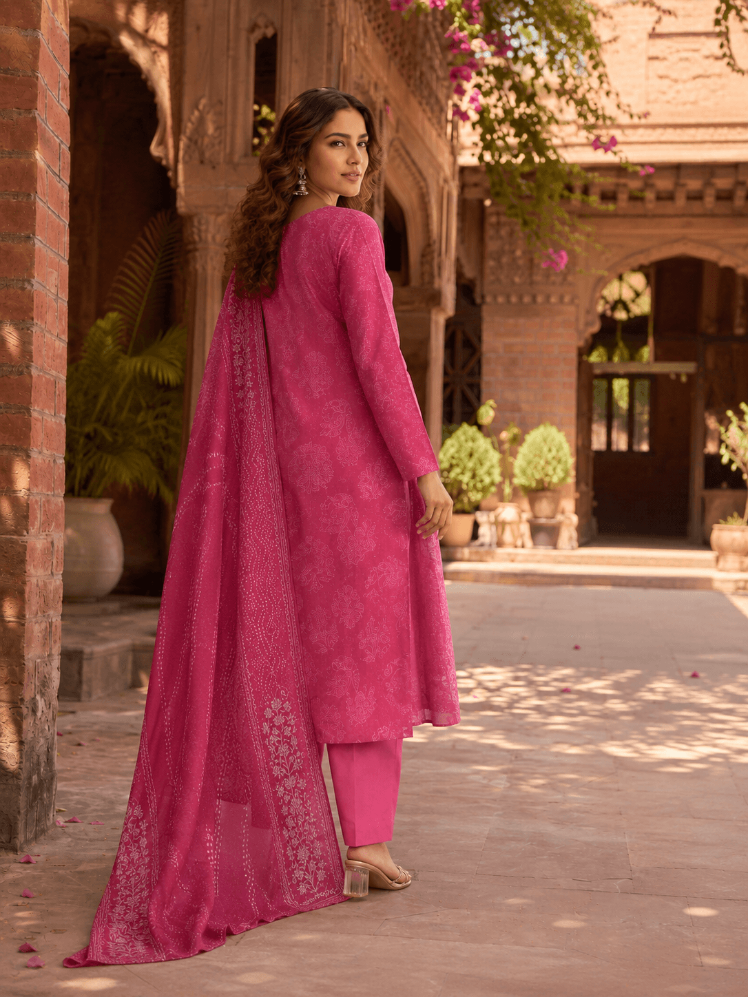 Rani Meher Printed Dupatta Set