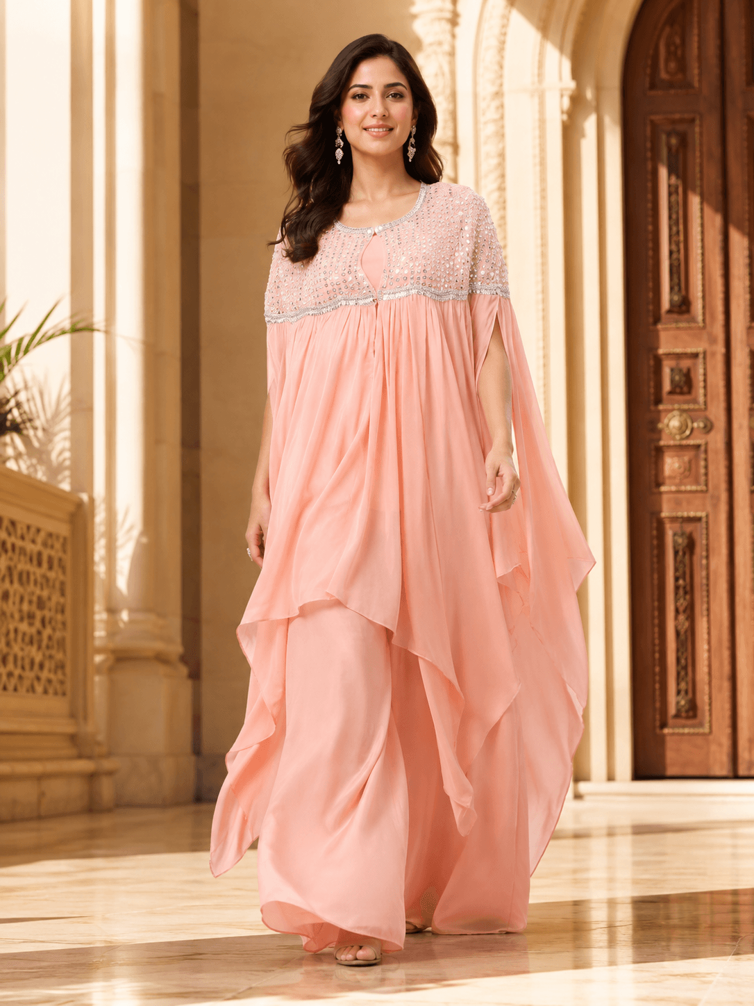 Blush Cascade Drape Set
