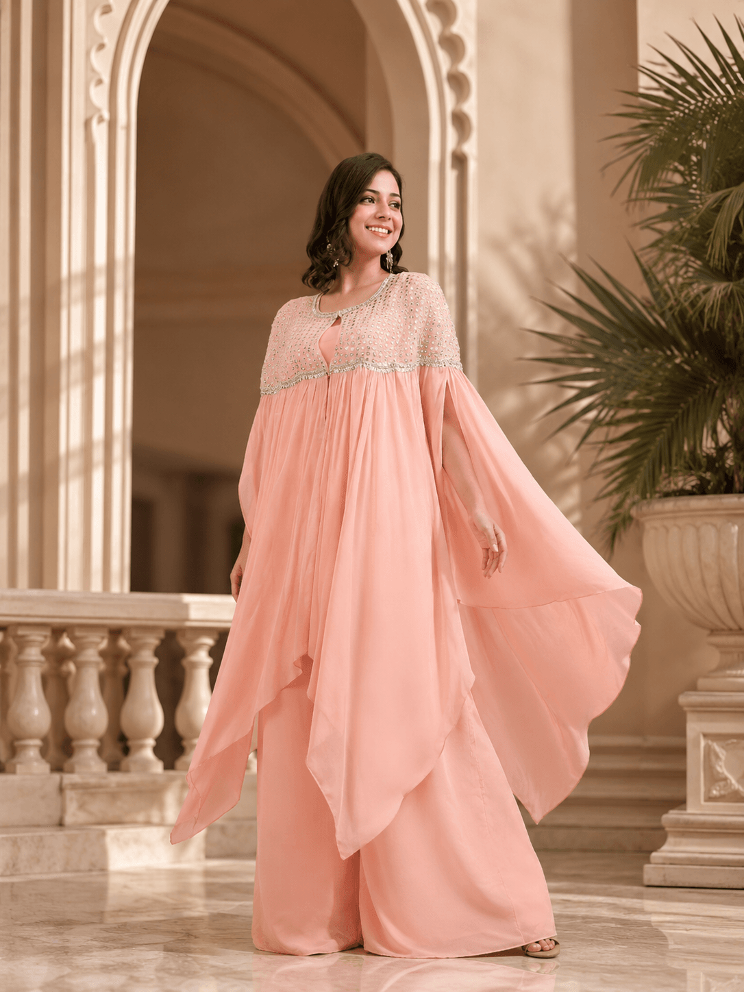 Blush Cascade Drape Set
