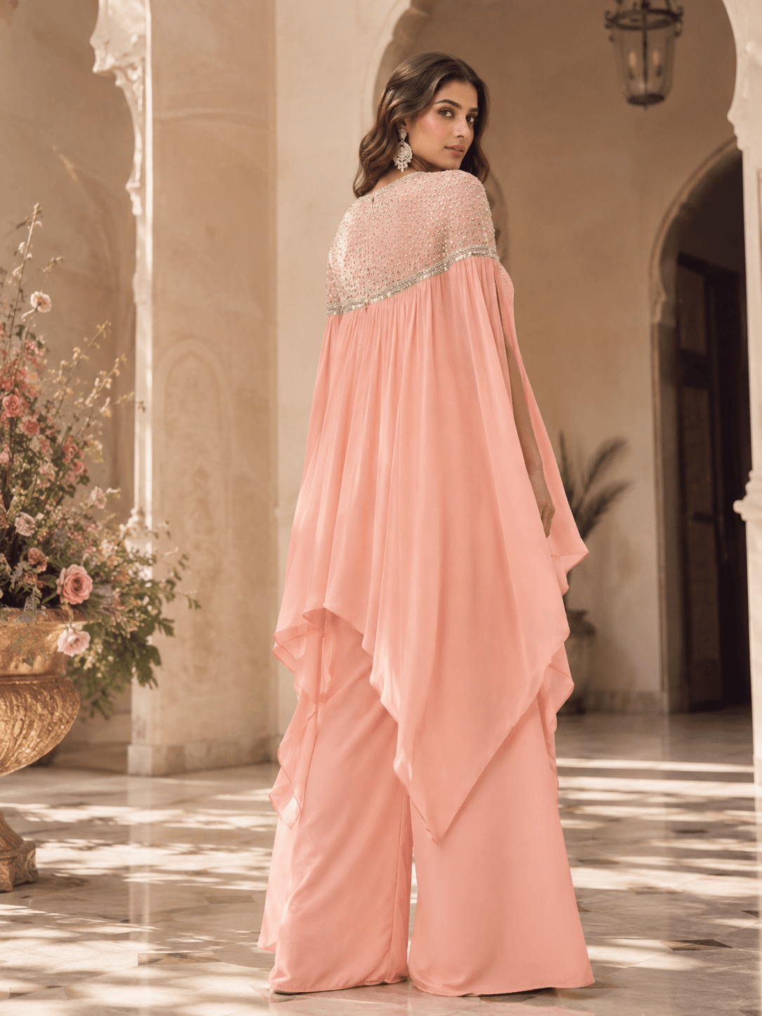 Blush Cascade Drape Set