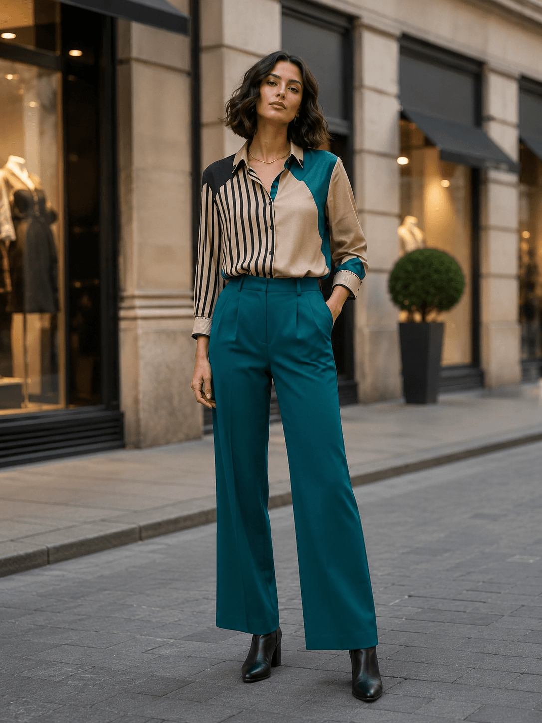 Urban Luxe Colorblock Shirt