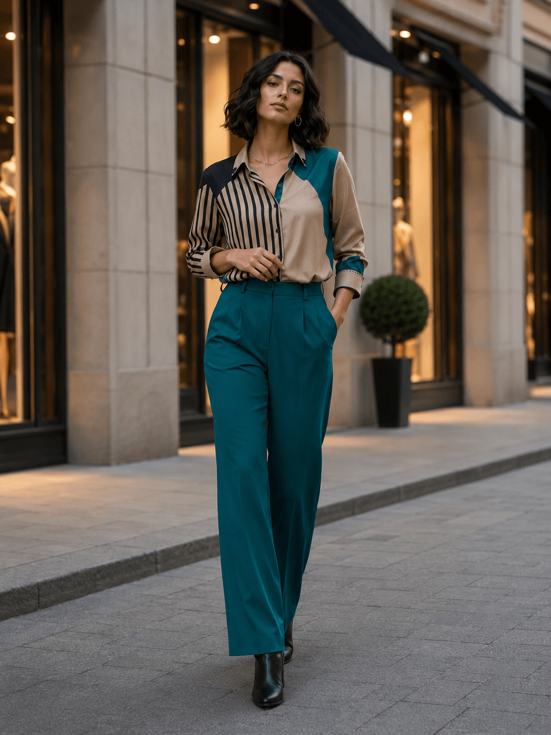 Urban Luxe Colorblock Shirt