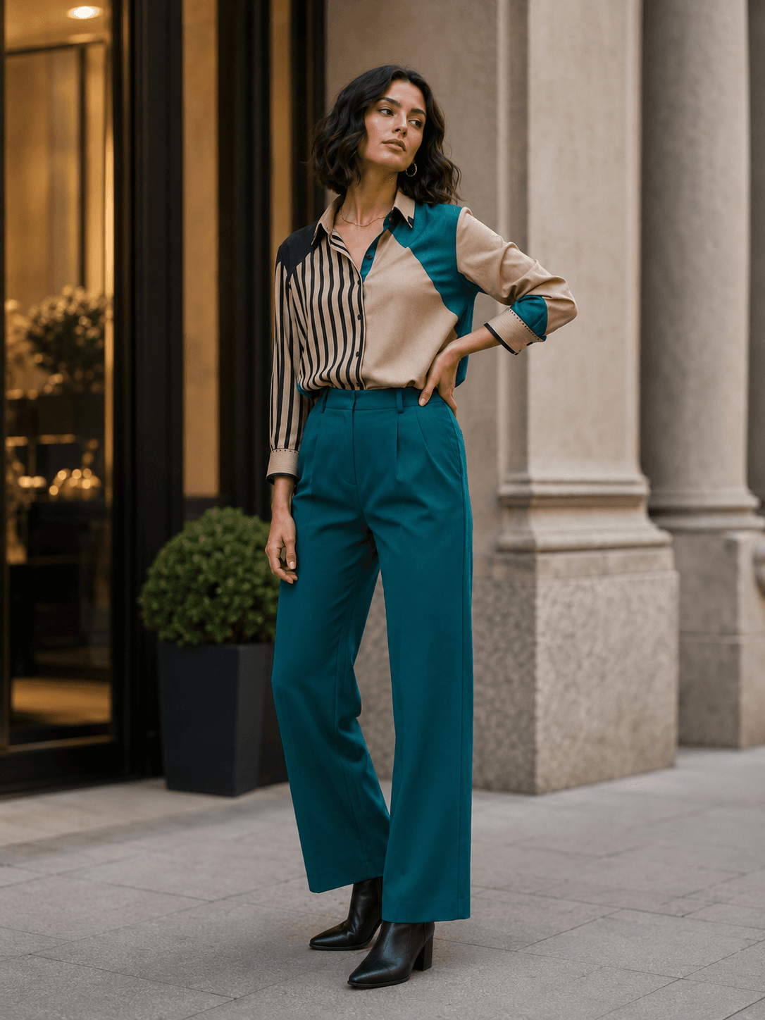Urban Luxe Colorblock Shirt