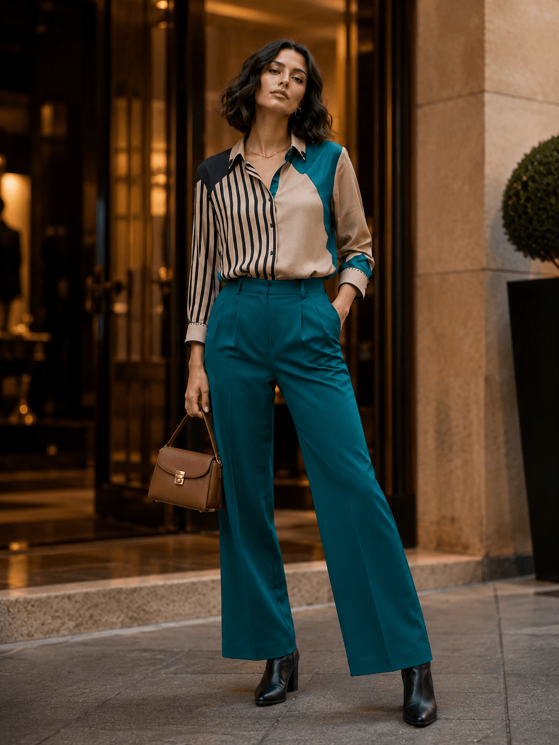 Urban Luxe Colorblock Shirt