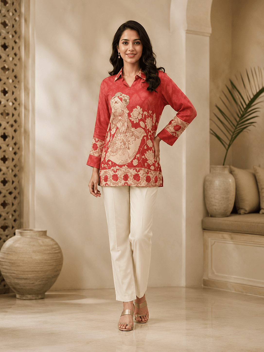 Floral Ethnic Printed Shirt