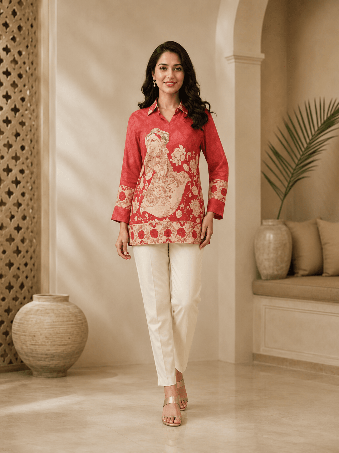 Floral Ethnic Printed Shirt