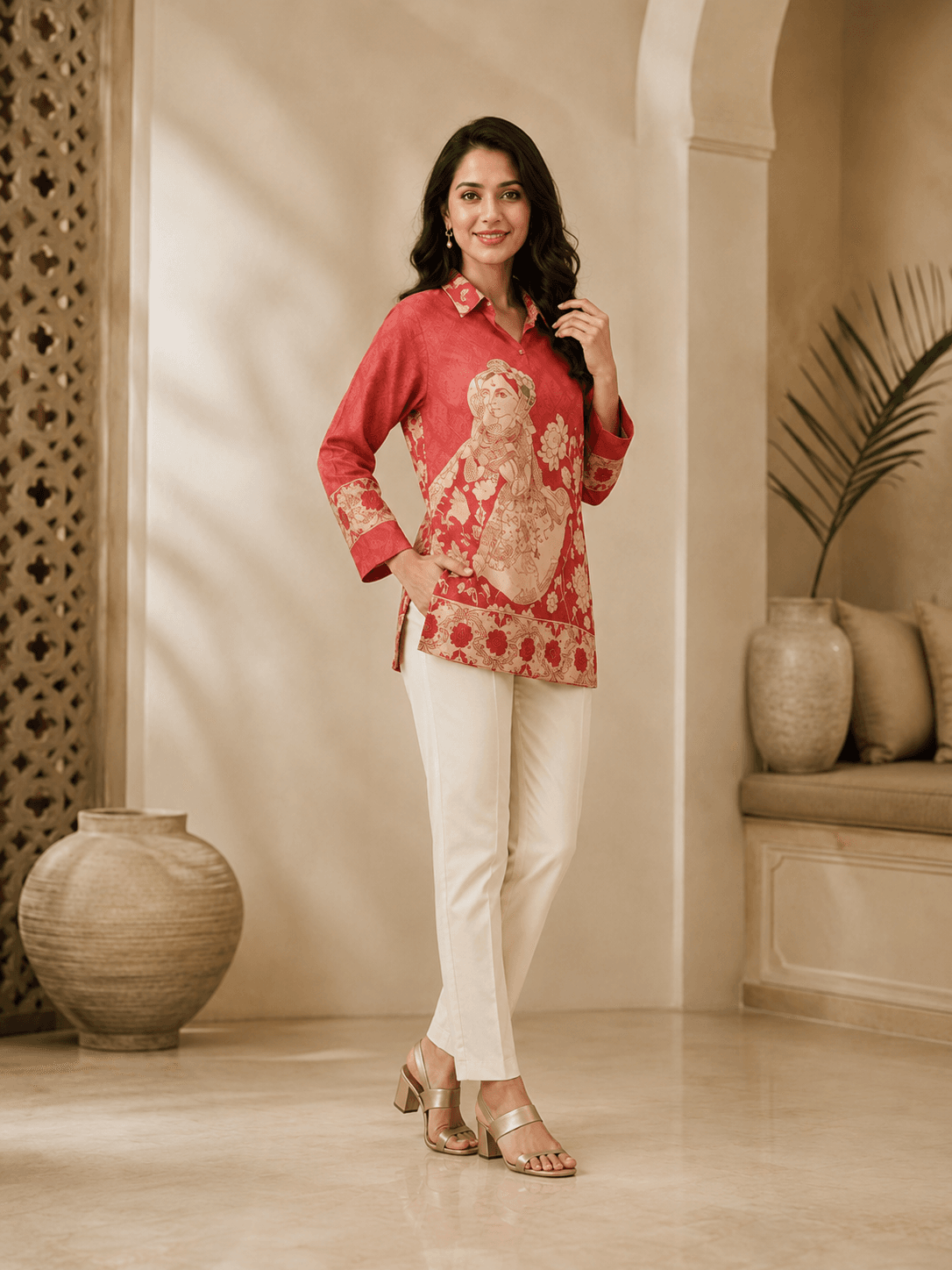 Floral Ethnic Printed Shirt