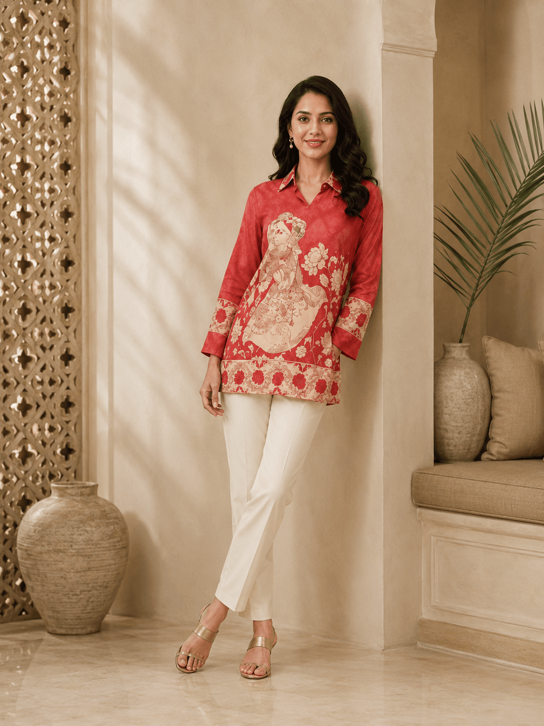 Floral Ethnic Printed Shirt
