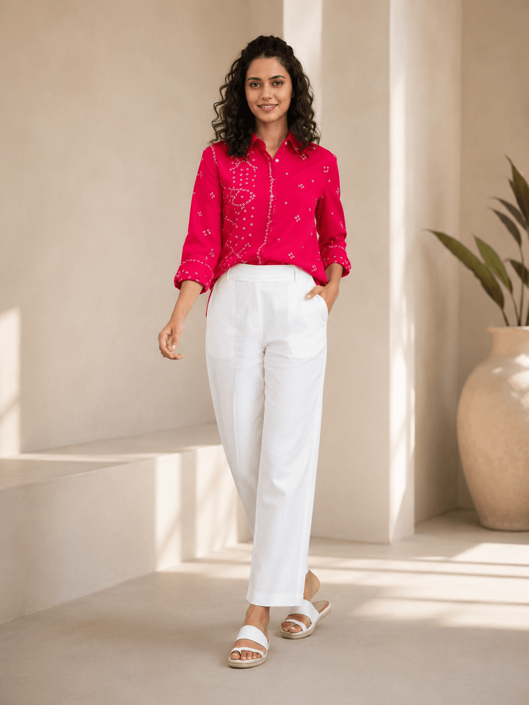 Crimson Printed Casual Shirt