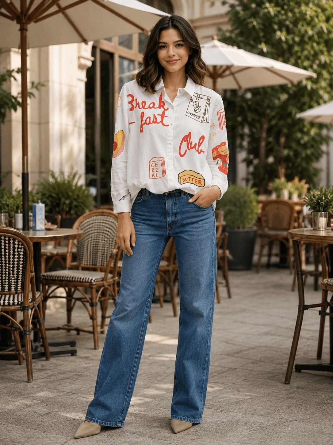 Urban Graphic Print Casual Shirt