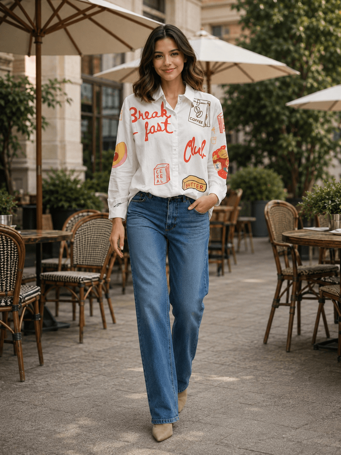 Urban Graphic Print Casual Shirt