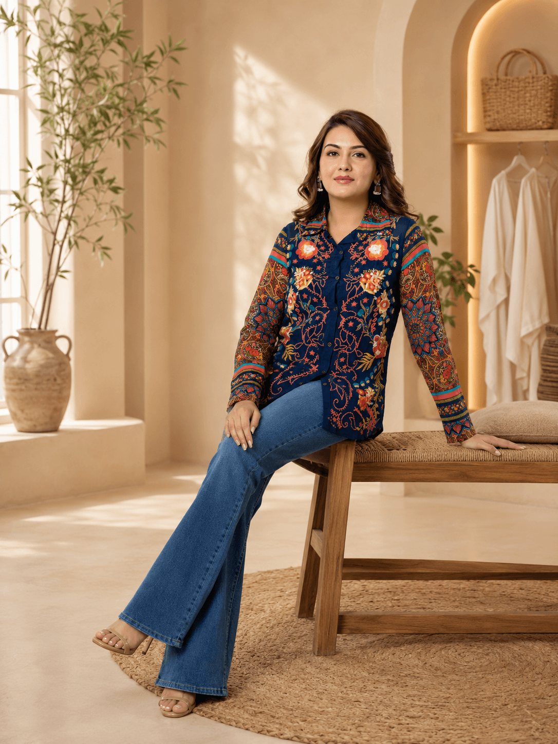 Zara Royal Bloom Shirt