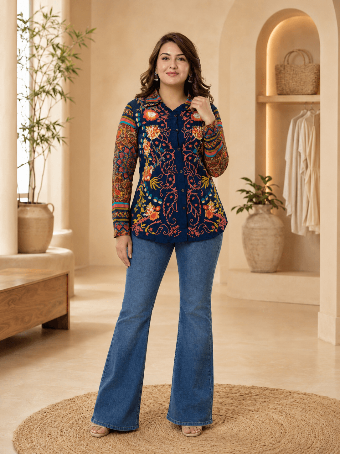 Zara Royal Bloom Shirt