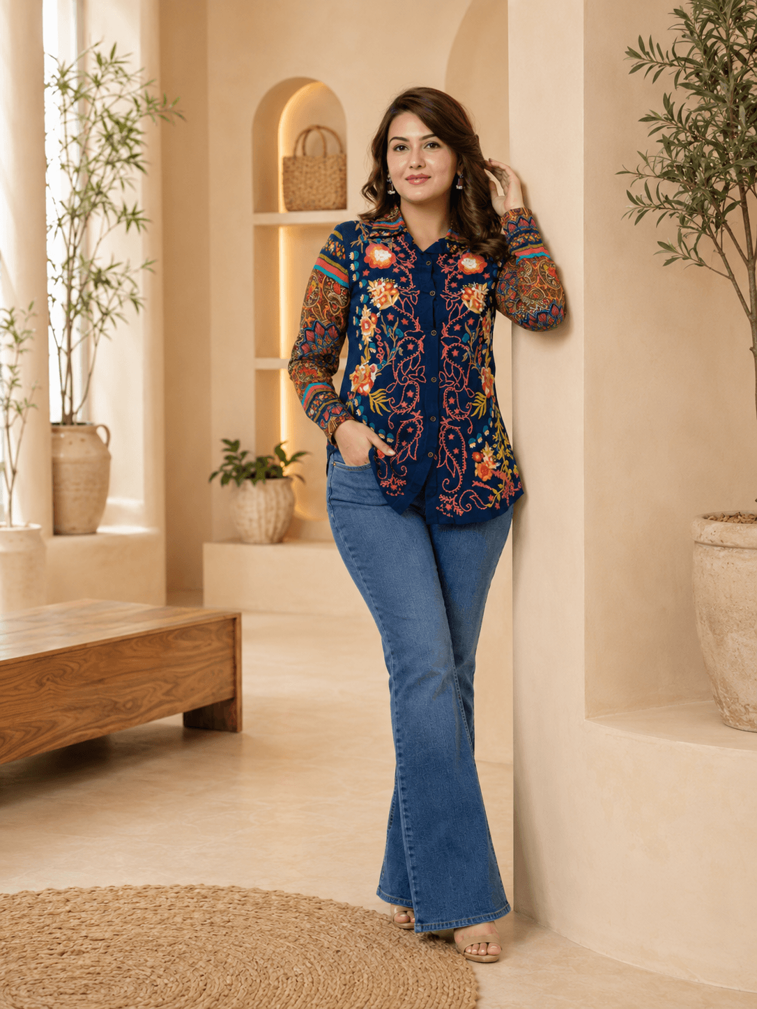Zara Royal Bloom Shirt