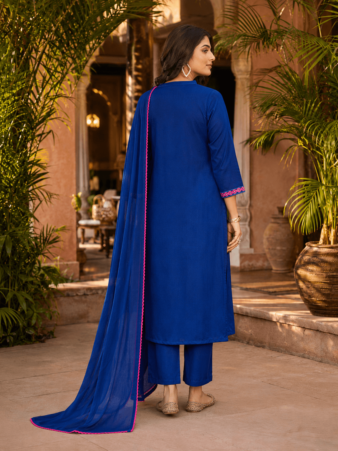 Royal Noor Embroidered Dupatta Set