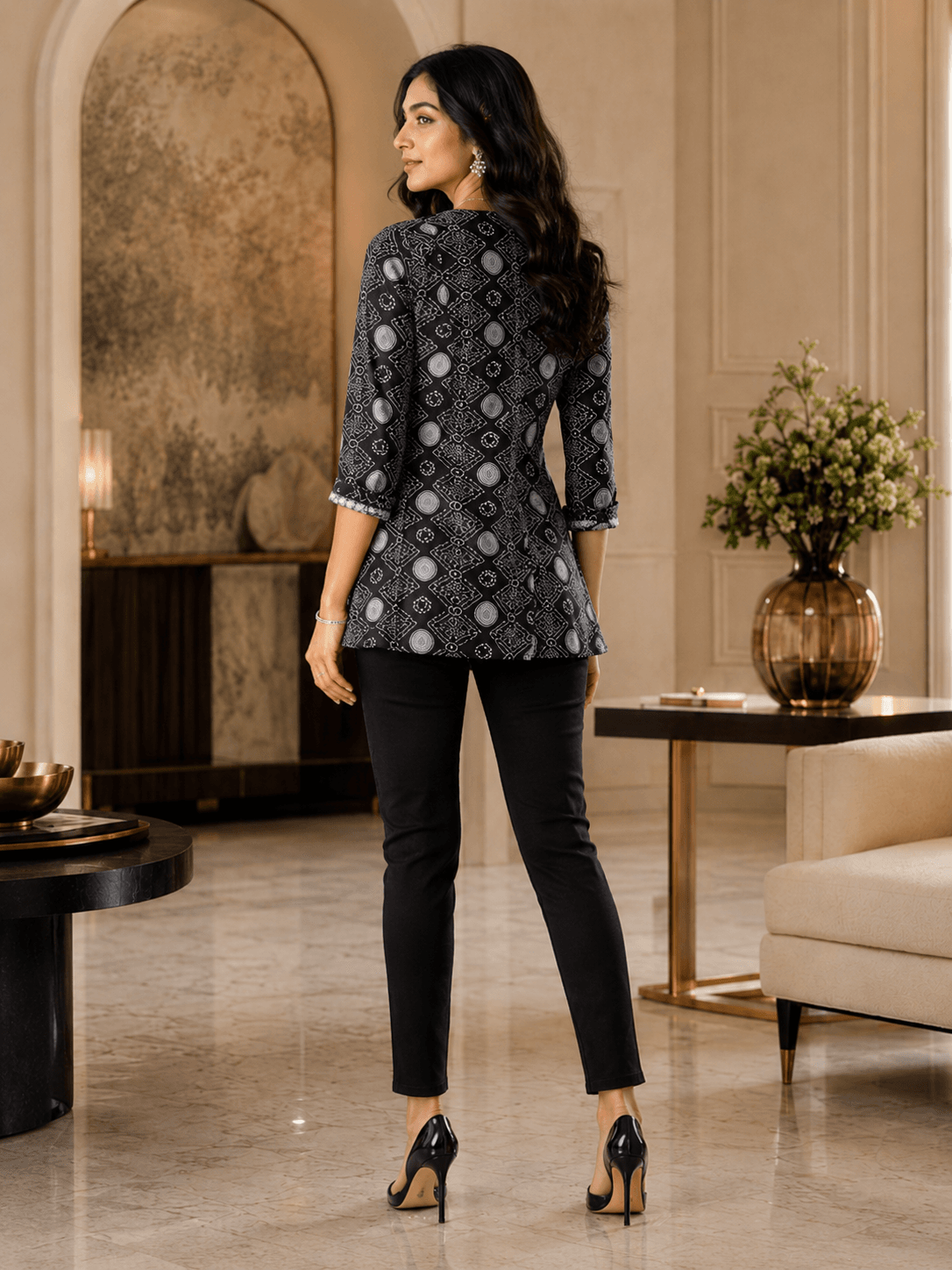 Midnight Dot Chic Top
