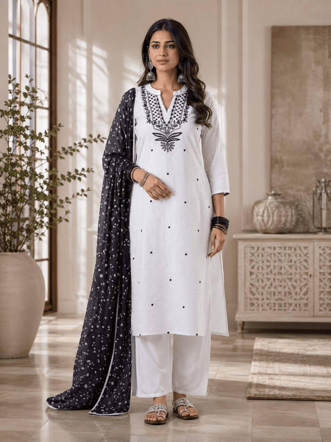 Noir Heritage Elegance Dupatta Set