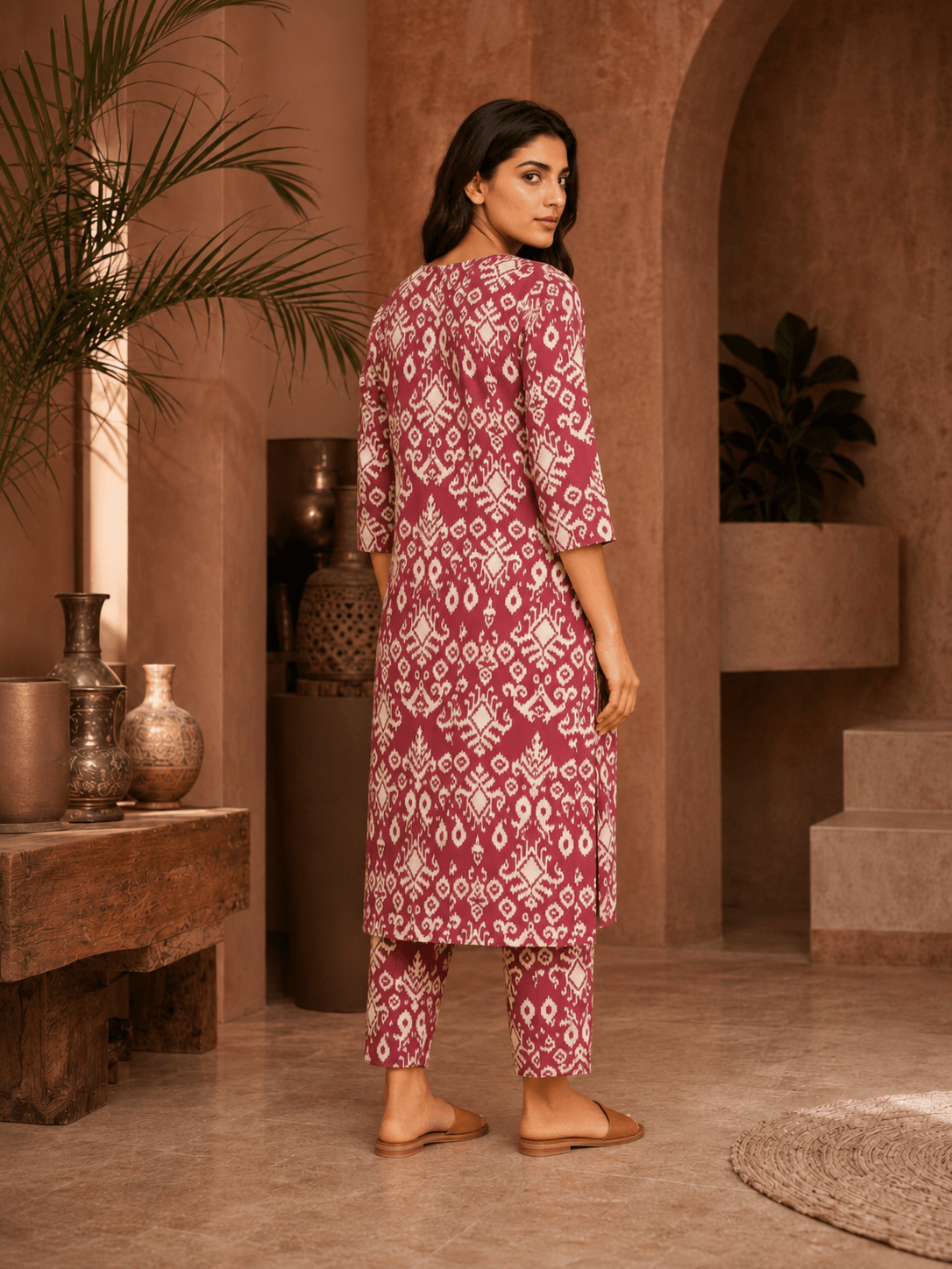 Ikat Ruby Comfort Kurta Set