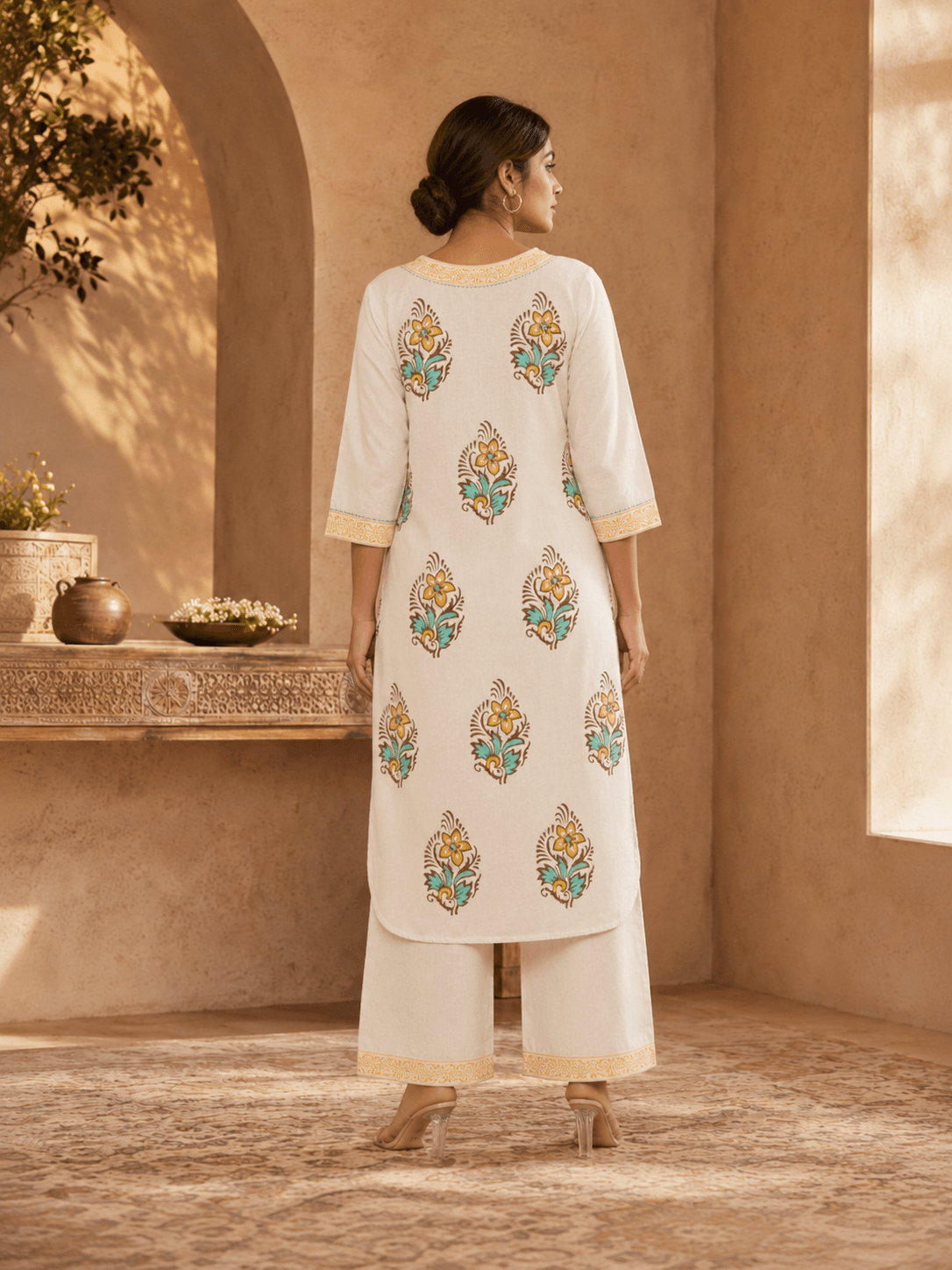 Sunlit Bloom Kurta Set