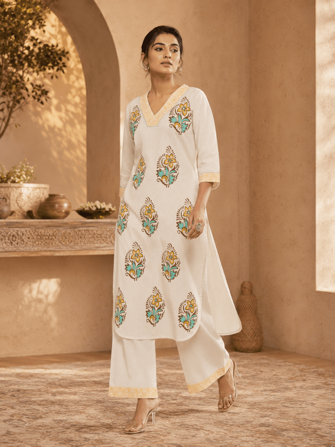 Sunlit Bloom Kurta Set