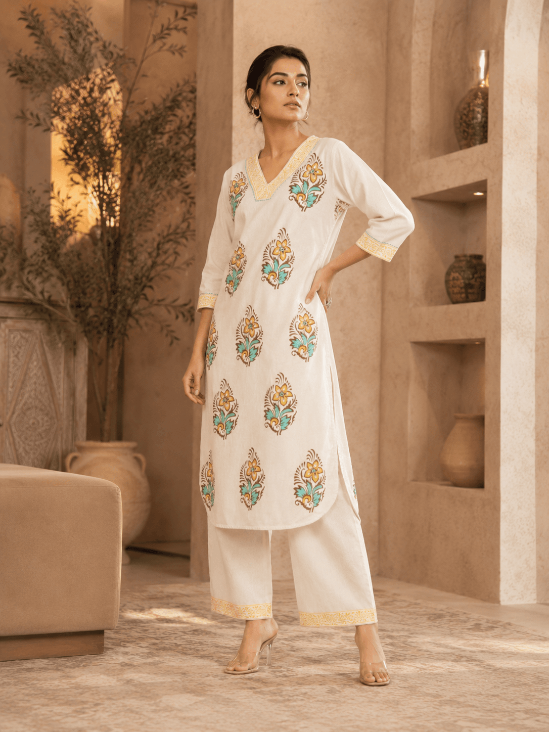 Sunlit Bloom Kurta Set