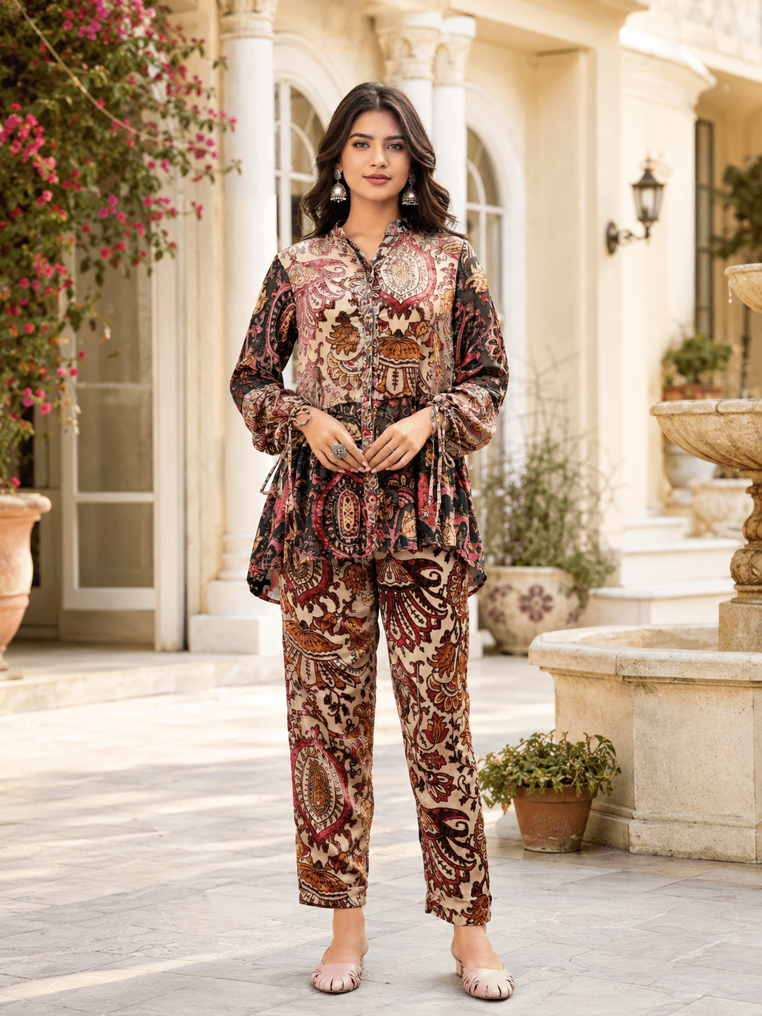Heritage Print Viscose Co-Ord Set